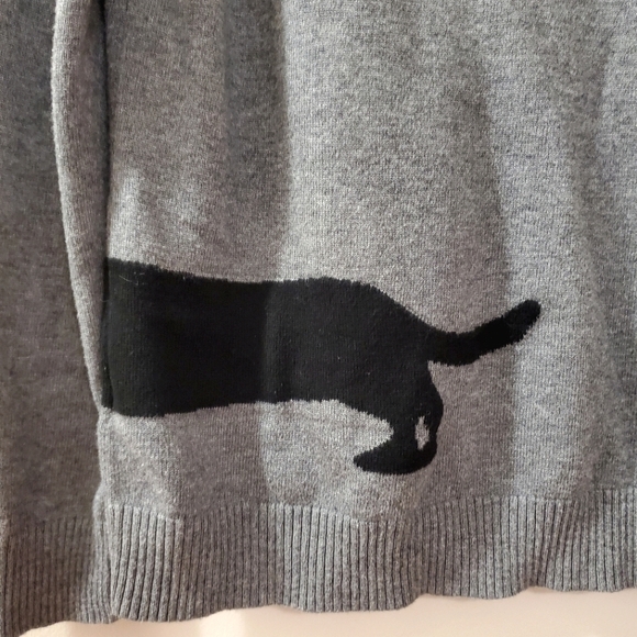 Reitmans - Dachshund wraparound front back Knit Sweater - Size L - Picture 4 of 7